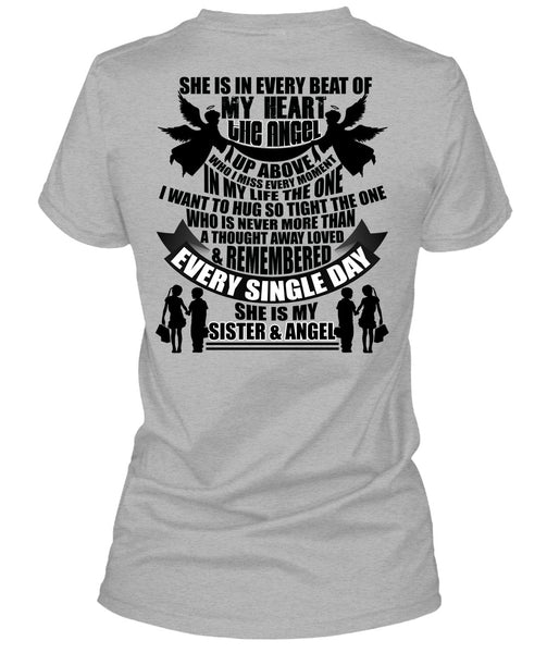 She Is My Sister And Angel T Shirt, I Love Sister T Shirt