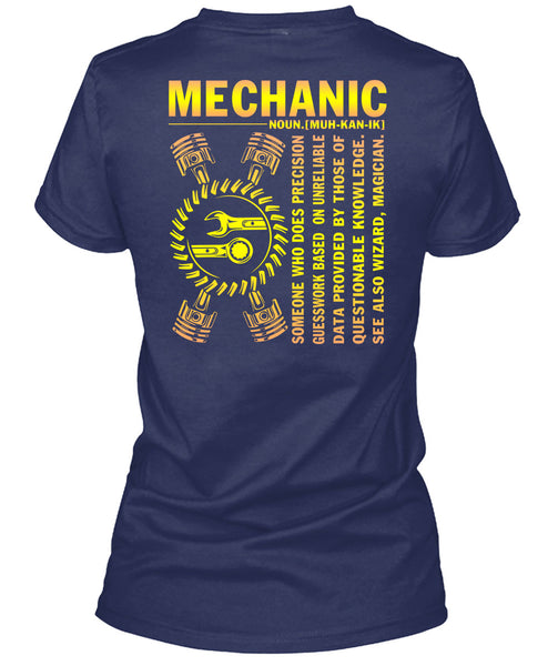 Being A Mechanic T Shirt, Who Does Precision Guesswork T Shirt
