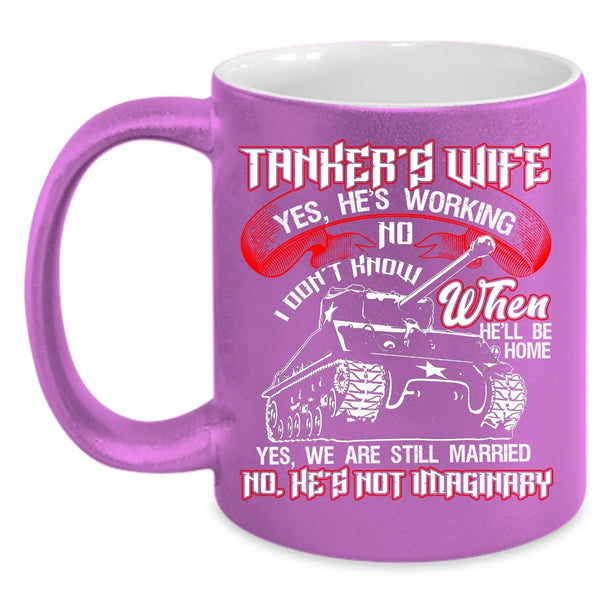 Tanker's Wife Coffee Mug, Pretty Tanker's Wife Coffee Cup