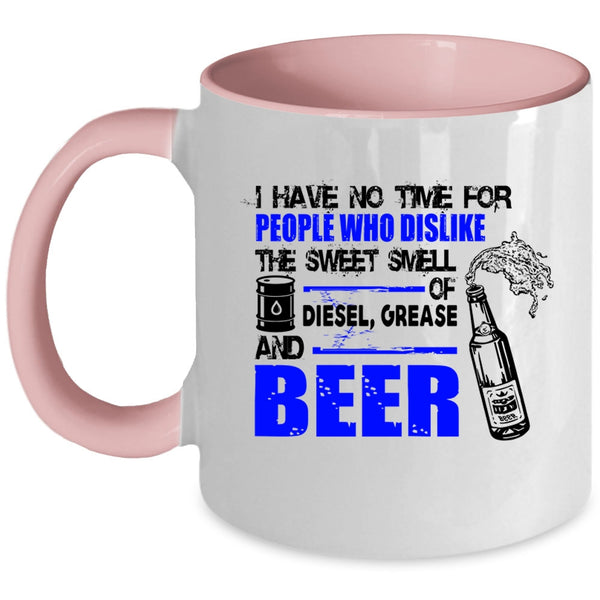 Funny Beer Drinker Coffee Mug, The Sweet Smell Of Beer Accent Mug