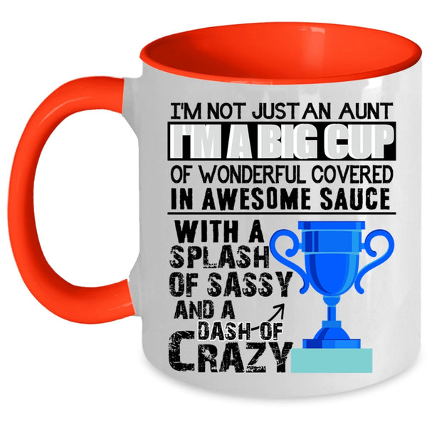 Awesome Aunt Coffee Mug, I'm Not Just An Aunt Accent Mug
