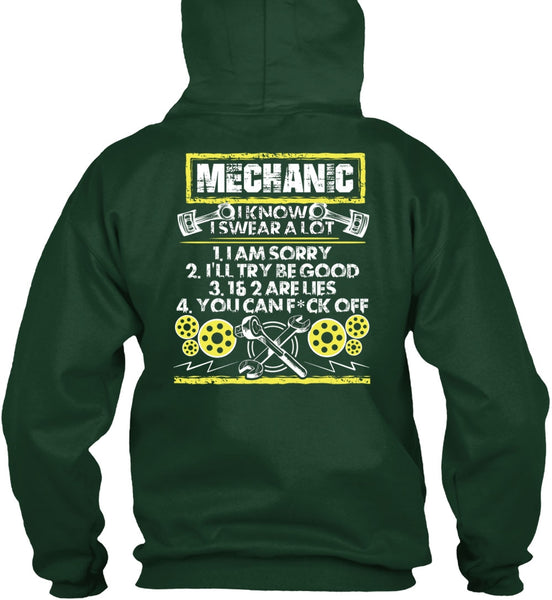 I Know I Swear A Lot T Shirt, Being A Mechanic T Shirt