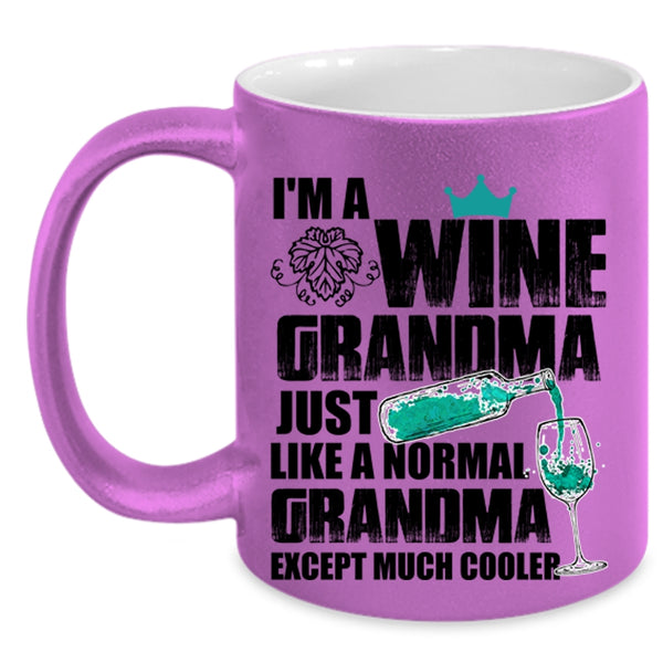 Cool Grandma Coffee Mug, I'm A Wine Grandma Accent Mug