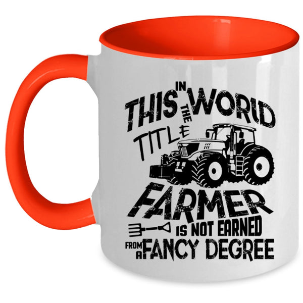 Best Farmer Ever Coffee Mug, Awesome Farmers Accent Mug