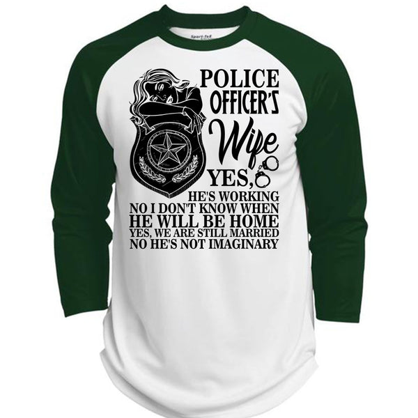 Police Officer's Wife T Shirt, I Love Police T Shirt, Awesome T-Shirts  (Polyester Game Baseball Jersey)