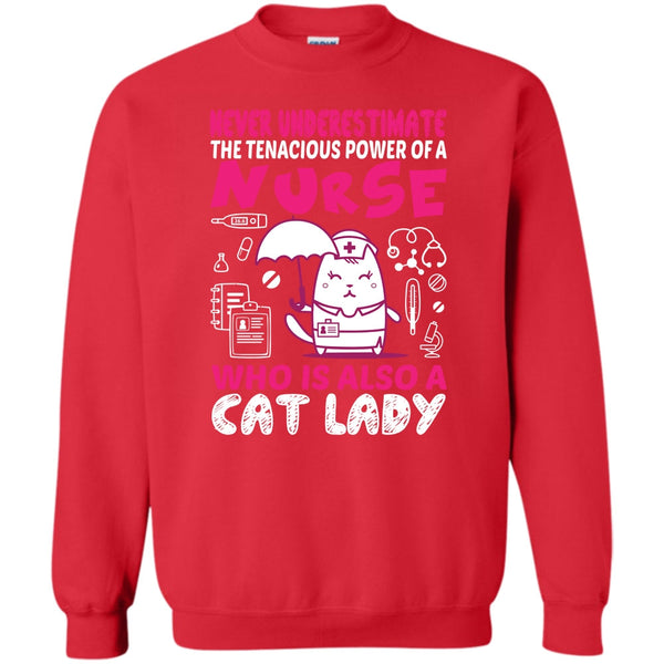 Who Is Also A Cat Lady T Shirt, Coolest Nurse Sweatshirt