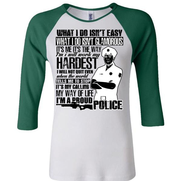 I'm A Proud Police T Shirt, I Love Police T Shirt, Awesome T-Shirts