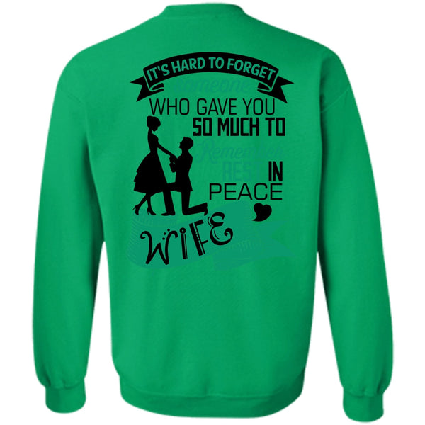 I Love Husband T Shirt, Remember Rest In Peace Wife Sweatshirt