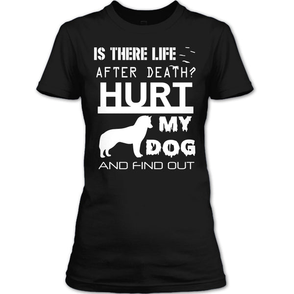 Is There Life After Death T Shirt, Hurt My Dog And Find Out T Shirt