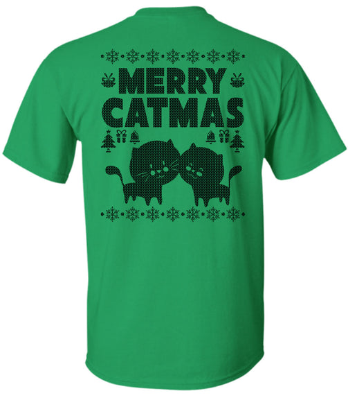 Merry Catmas T Shirt, Noel Christmas T Shirt
