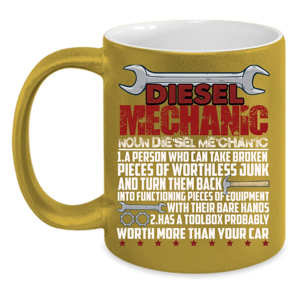 Diesel Mechanic Coffee Mug, Funny Diesel Mechanic Coffee Cup