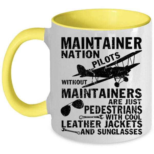 Cool Pilots Coffee Mug, Maintainer Nation Pilots Accent Mug