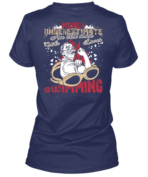 Old Man Who Loves Swimming T Shirt, Being A Swimmer T Shirt