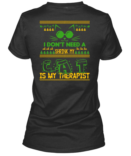 Shrink My Cat Is My Therapist T Shirt, I Love My Cat T Shirt