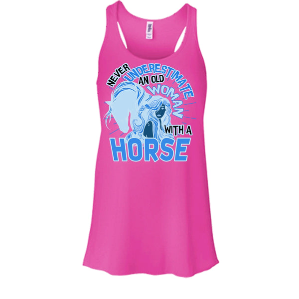 Never Underestimate T Shirt, Coolest Equestrian Tank Top