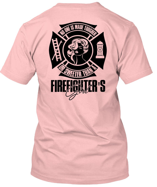 Sweetest Than A Firefighter's Girl T Shirt, I Love Firefighter T Shirt