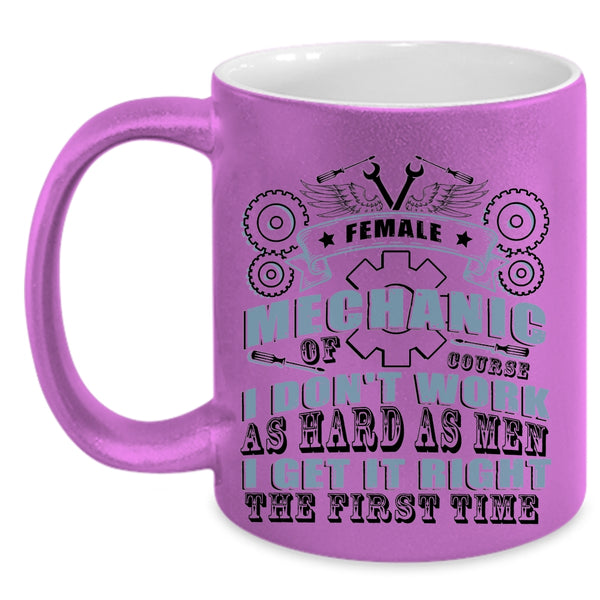 Cool Gift For My Mom Coffee Mug, Female Mechanic Accent Mug