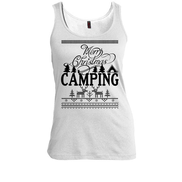 Merry Christmas Camping T Shirt, Gift For Camper Tank Top