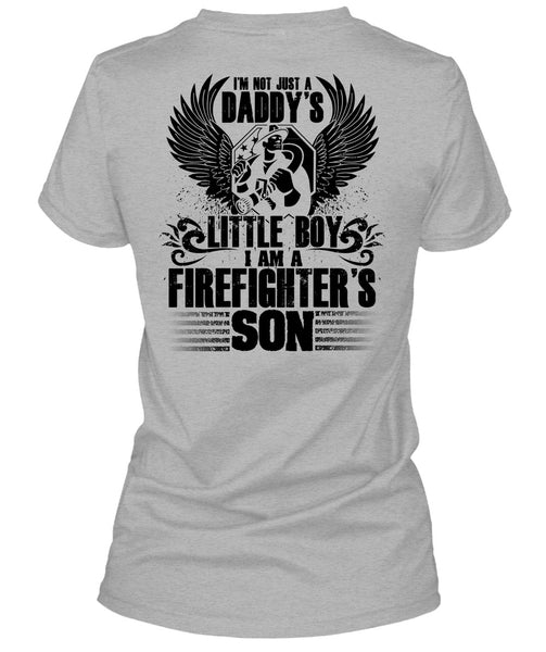 Daddy's Little Boy T Shirt, I Love Firefighter T Shirt