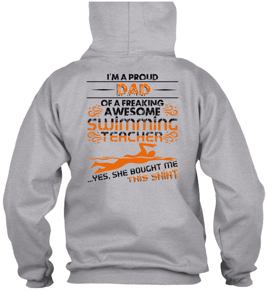 I'm A Proud Dad T Shirt, I Love Swimming T Shirt