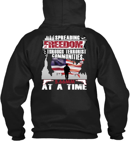 Spreading Freedom T Shirt, Being A Veteran T Shirt