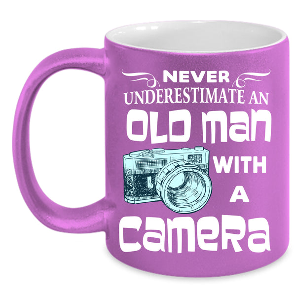 Old Man With A Camera Coffee Mug, Awesome Grandpas Coffee Cup