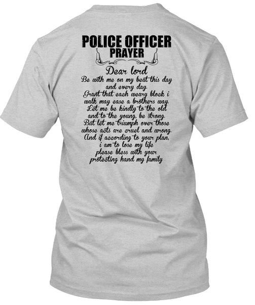 Police Officer Prayer T Shirt, I Love Police T Shirt