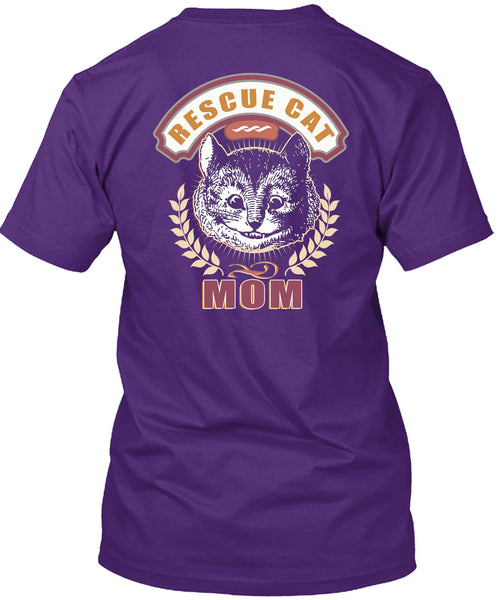 Rescue Cat Mom T Shirt, I Love My Cat T Shirt