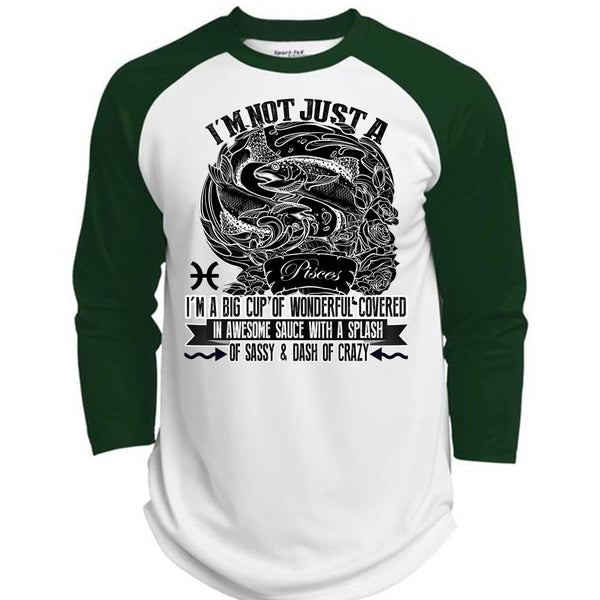 I'm Not Just A Pisces T Shirt, I Love Pisces T Shirt, Awesome T-Shirts  (Polyester Game Baseball Jersey)