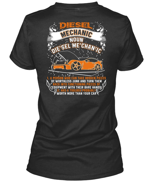 Diesel Mechanic T Shirt, Worth More Than Your Car T Shirt
