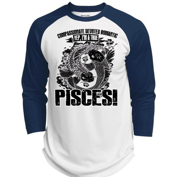I'm A True Pisces T Shirt, I Love Pisces T Shirt, Awesome T-Shirts  (Polyester Game Baseball Jersey)