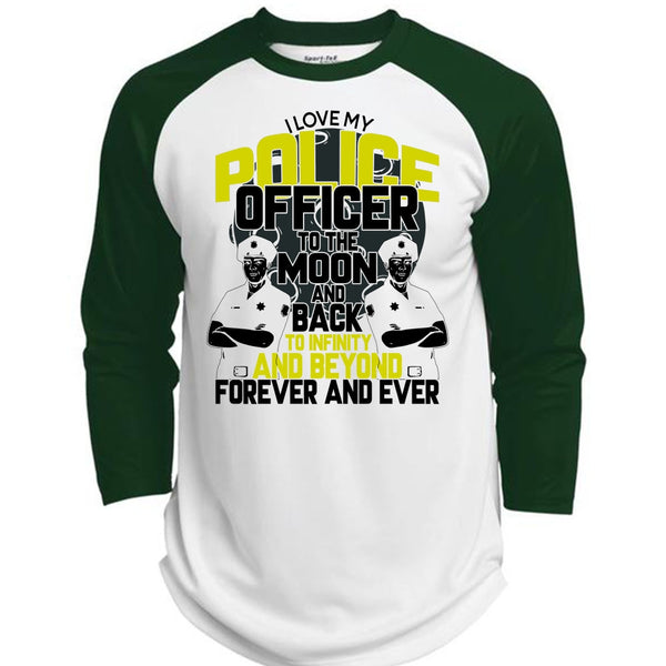I Love My Police Officer T Shirt, I Love Police T Shirt, Awesome T-Shirts  (Polyester Game Baseball Jersey)