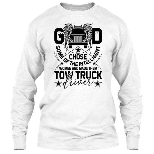 The Intelligent Women T Shirt, Tow Truck Driver T Shirt