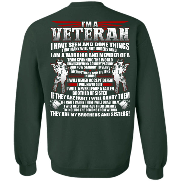 My Brothers And Sisters T Shirt, I Love Veteran Sweatshirt