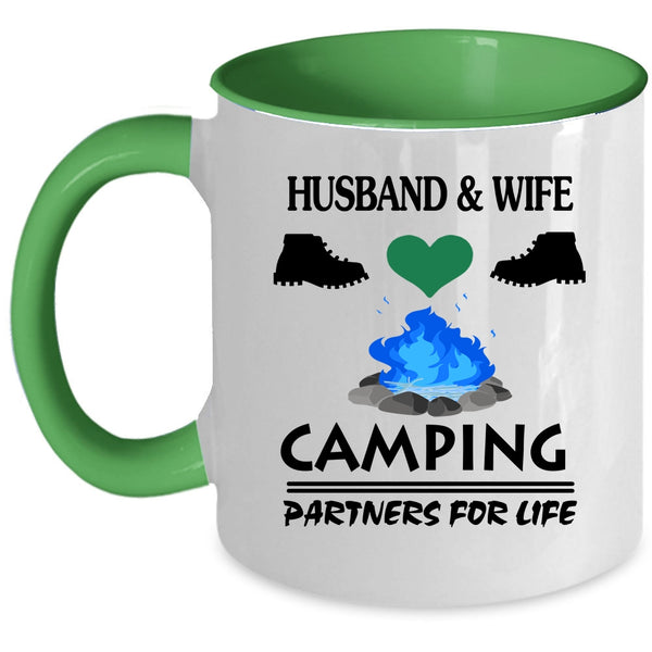 Camping Partners For Life Coffee Mug, Husband And Wife Accent Mug