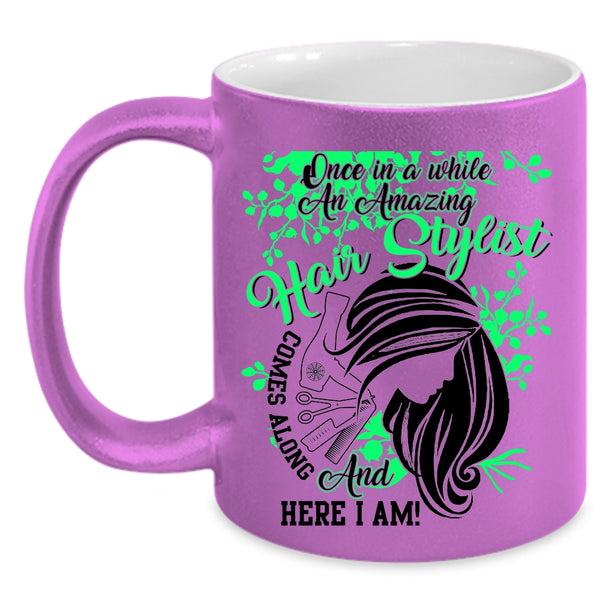 Cute Gift For Hairstylist Coffee Mug, Amazing Hair Stylist Accent Mug