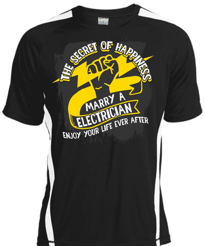 A black t-shirt with the shopify logo