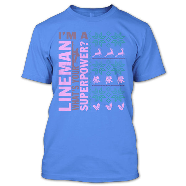 I'm A Lineman T Shirt, Lineman Merry Christmas T Shirt