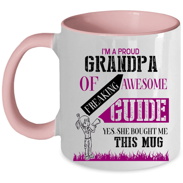 Cool Grandpas Coffee Mug, I'm A Proud Grandpa Of Awesome Guide Accent Mug
