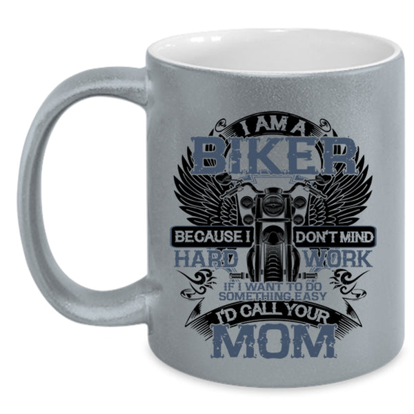 Awesome Gift For Bikers Coffee Mug, I Am A Biker Accent Mug