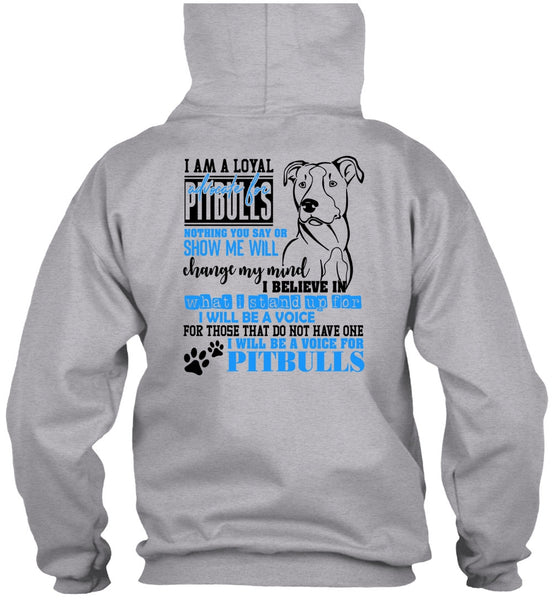 I Will Be A Voice For Pit Bulls T Shirt, I Love Dog T Shirt