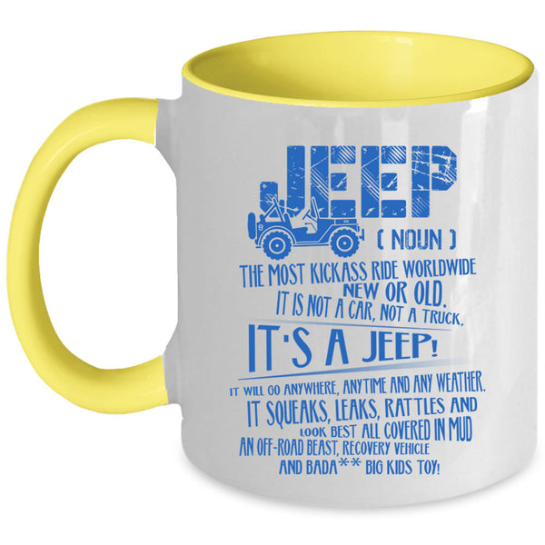 Cool Gift For Jeep Driver Coffee Mug, Jeep Accent Mug
