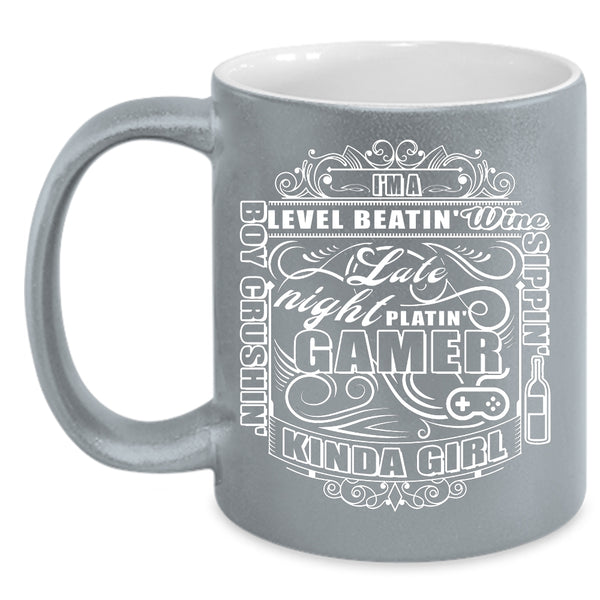 I'm A Gamer Kinda Girl Coffee Mug, Awesome Girls Coffee Cup