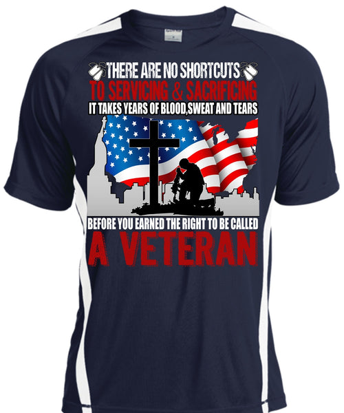 To Be Called A Veteran T Shirt, Sweat And Tears T Shirt, Cool Shirt