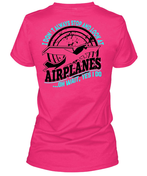 Look At Airplanes T Shirt, I Love Pilot T Shirt