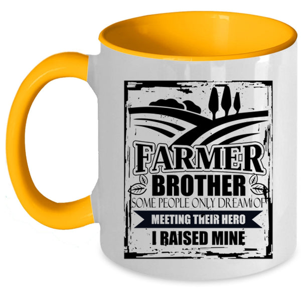 I Raise A Farmer Coffee Mug, Farmer Brother Accent Mug