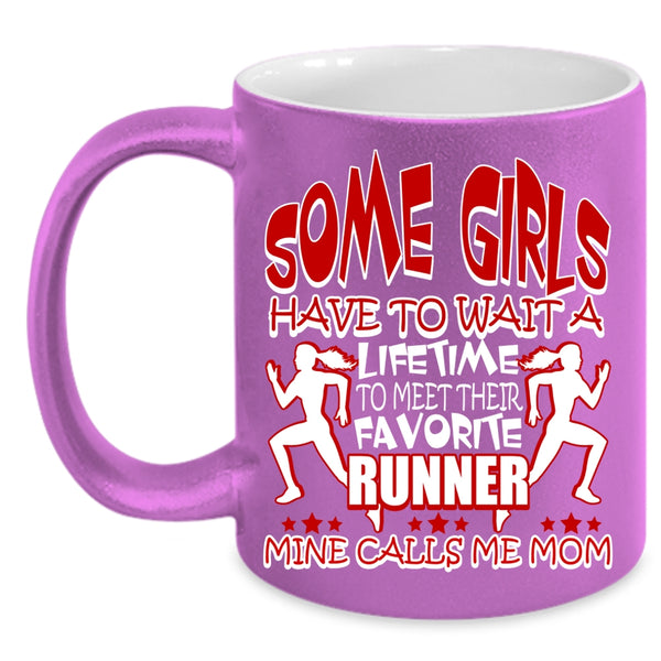 My Favorite Runner Calls Me Mom Coffee Mug, I Love Runner Coffee Cup