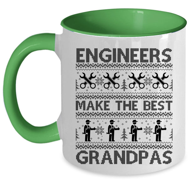 Funny Christmas Coffee Mug, Engineers Make The Best Grandpas Accent Mug