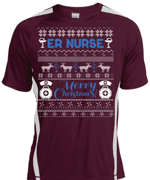 ER Nurse Merry Christmas T Shirt, Being A Nurse T Shirt, Cool Shirt