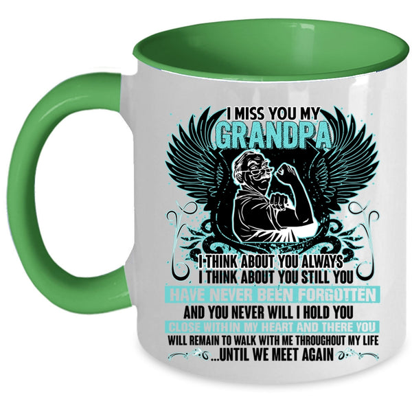 Awesome Grandpa Coffee Mug, I Miss You My Grandpa Accent Mug